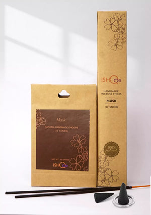 Incense Stick and Musk Dhoop Cone Combo