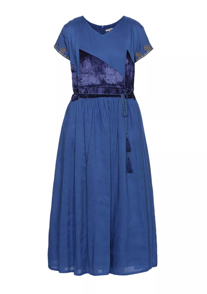 Buy Naima - Cut panel embroidered dress Online