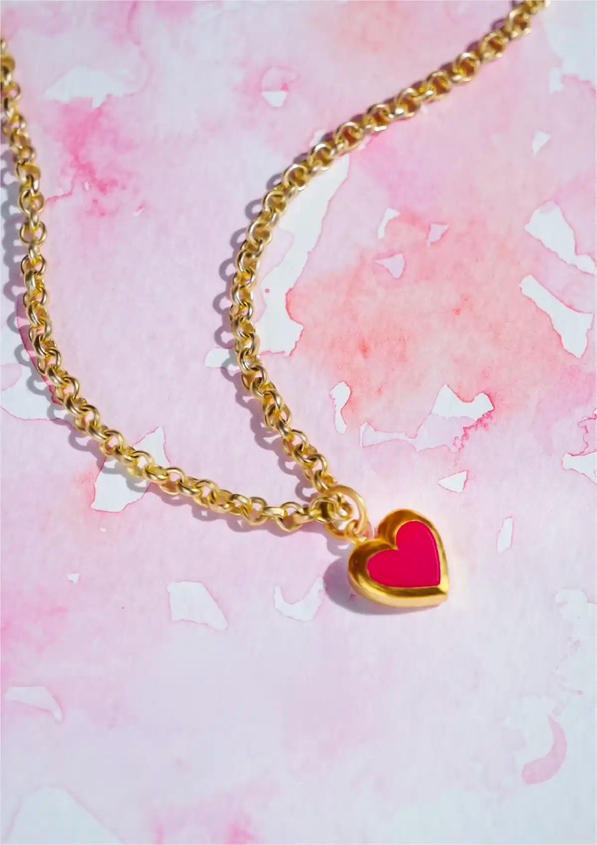 Neon Heart Pendant (Pink)