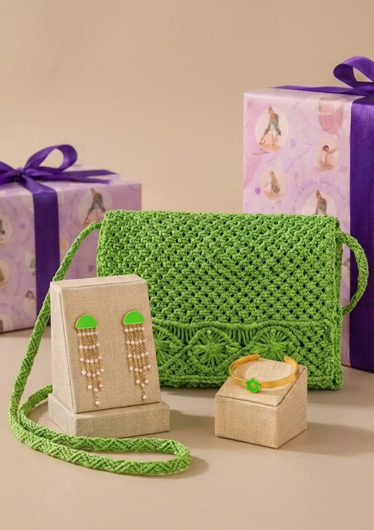 Neon Glow Anniversary Gift Set for Her