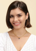 Neon Heart Pendant Necklace (Blue)