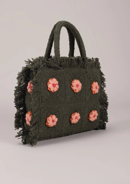 Olive Crochet mini handheld bag For Women