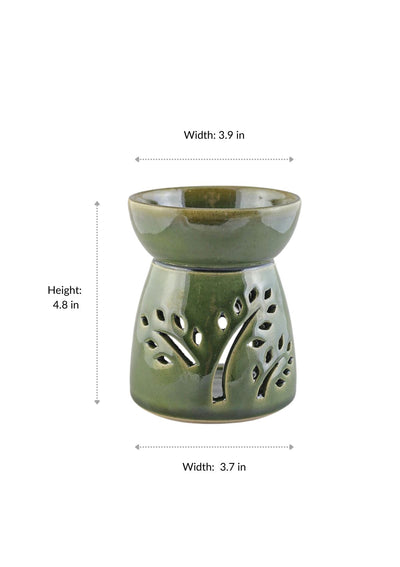 Olive Green - Ceramic Aroma Oil Diffuser Price