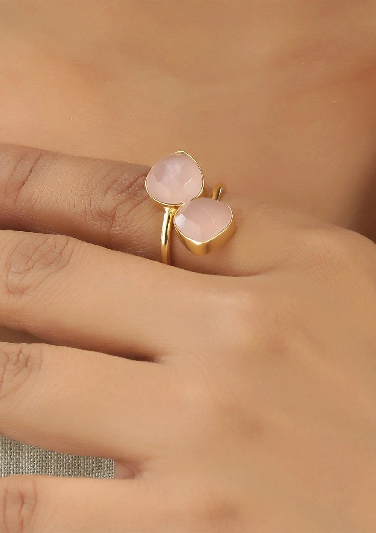 Buy Pink Calcedony Ring