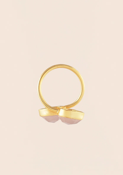 Pink Calcedony Ring For Women