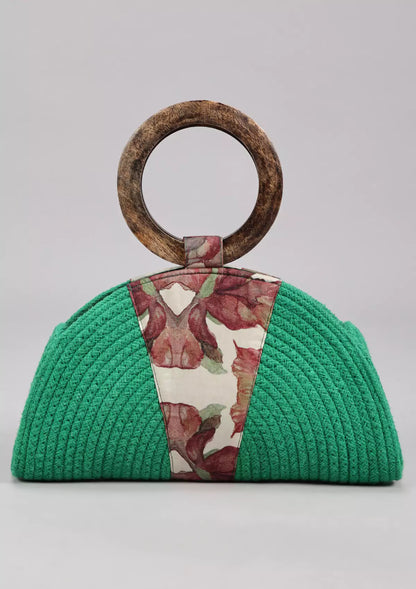 Buy Printed Scarf crochet clutch