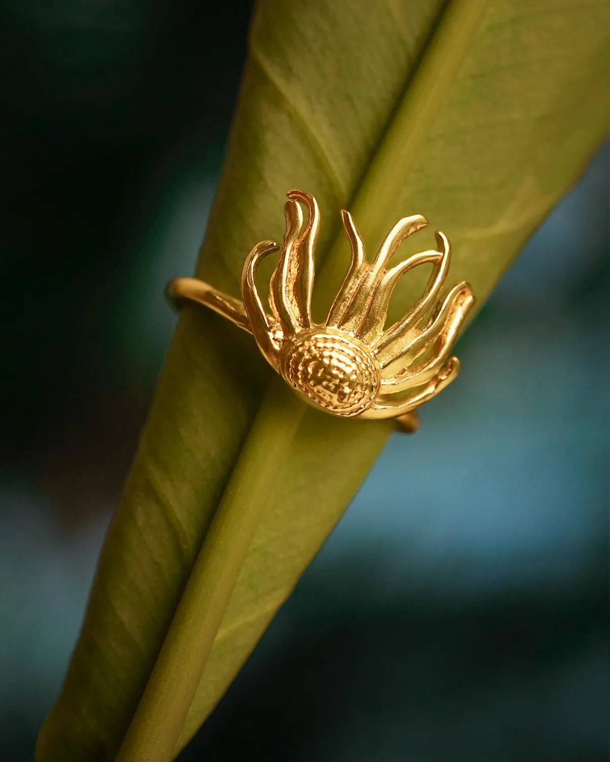 Adjustable Cascading Flower Ring For Women