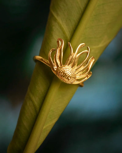 Adjustable Cascading Flower Ring For Women