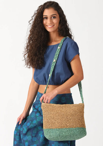 Raffia Sling Bag