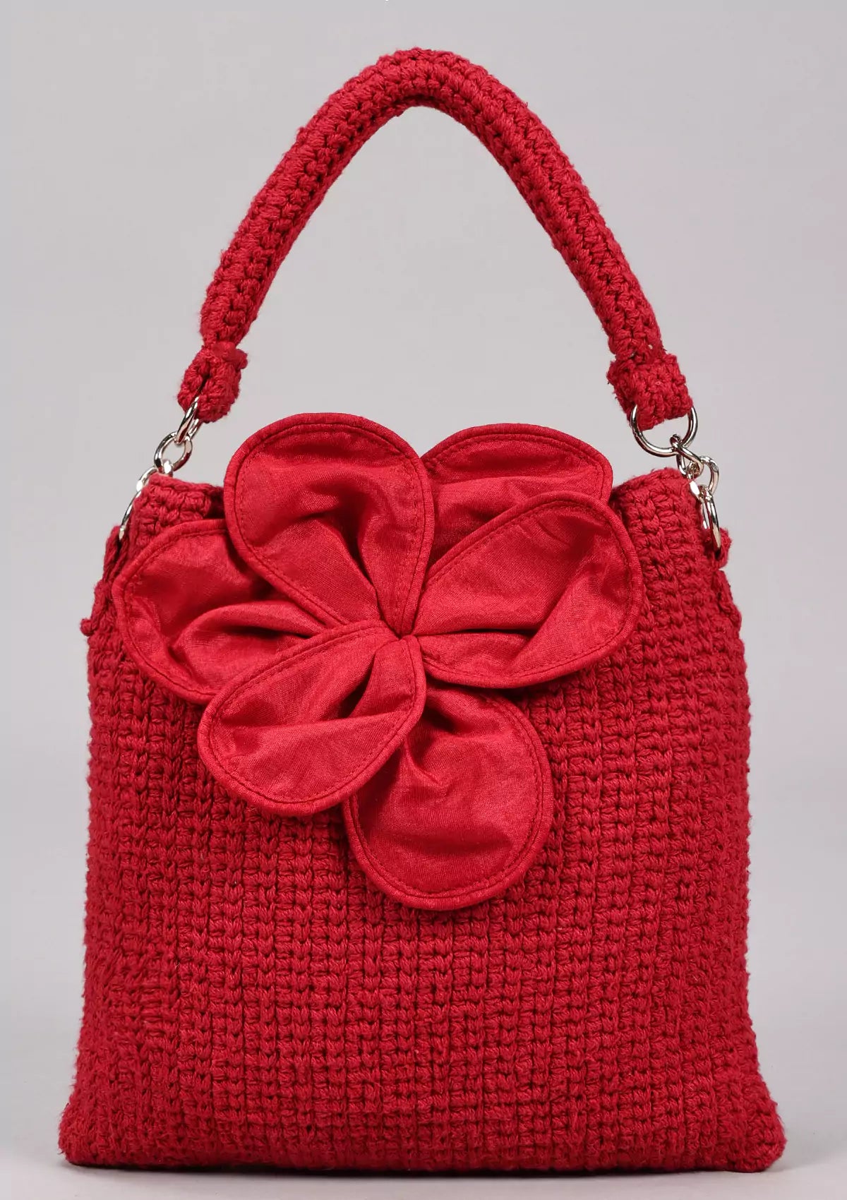 Red crochet Mini Bag for women online