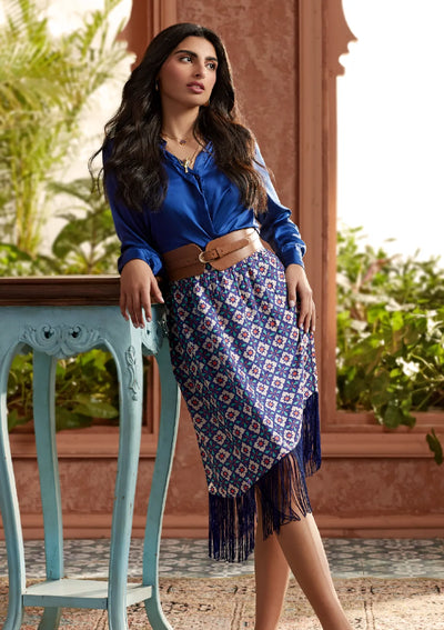 Jazz Ink Blue Morrocan Edit Look - IshqMe