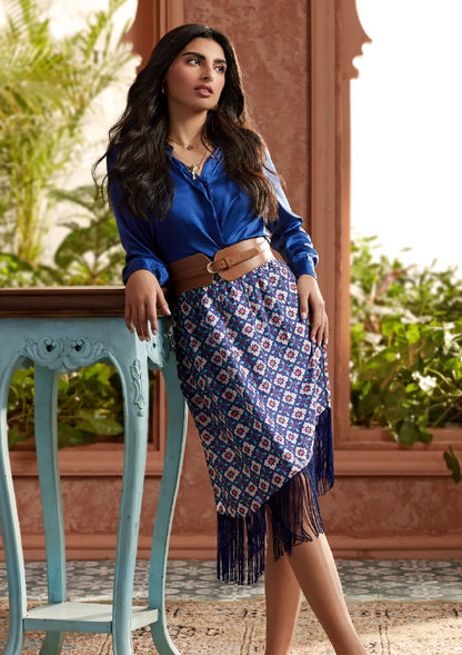 Jazz Ink Blue Morrocan Edit Look - IshqMe