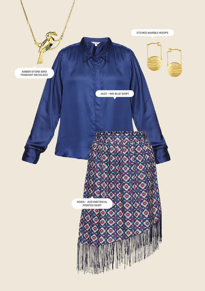 Jazz Ink Blue Morrocan Edit Look - IshqMe