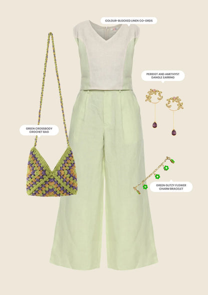 Minty Bold Green Look - IshqMe