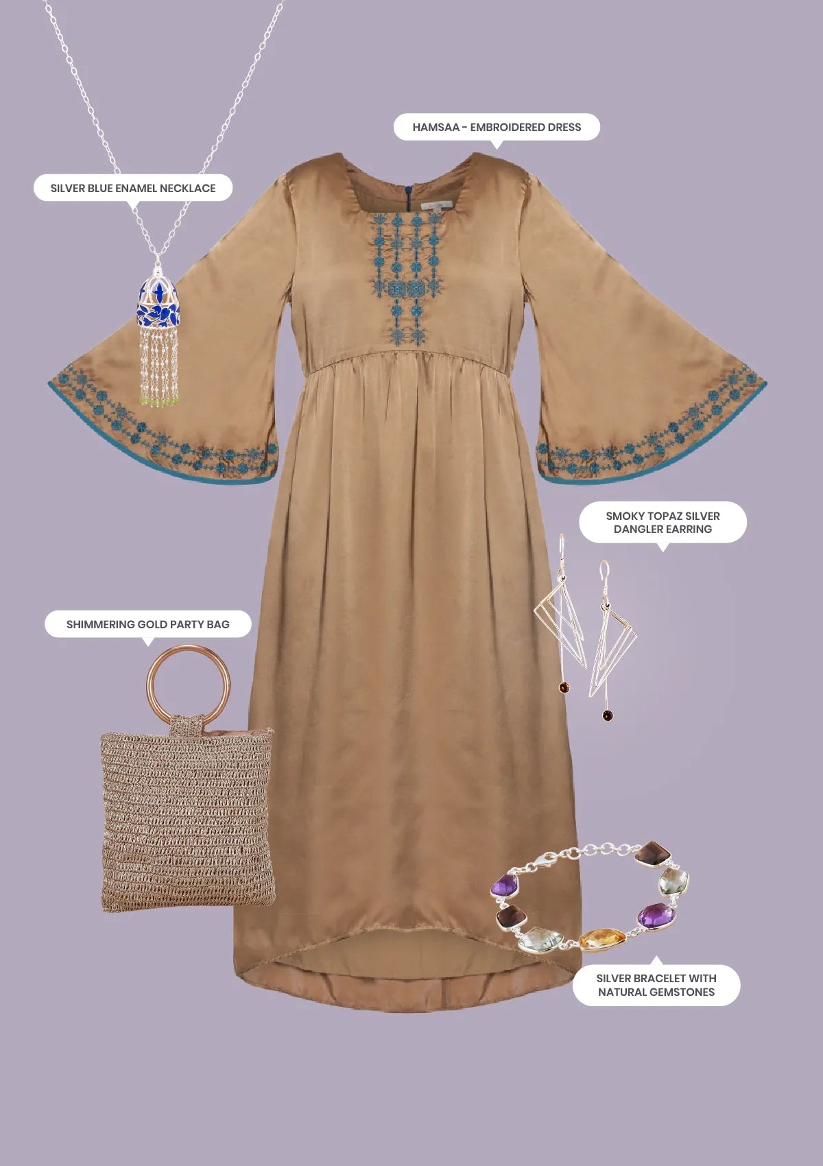 Moroccan Embroidered Free Spirit Look - IshqMe