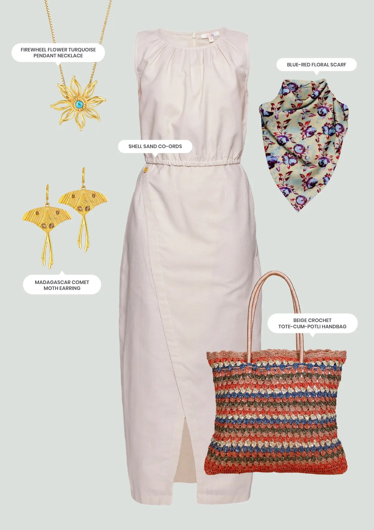 Waltz - Shell Sand Co-ords - IshqMe