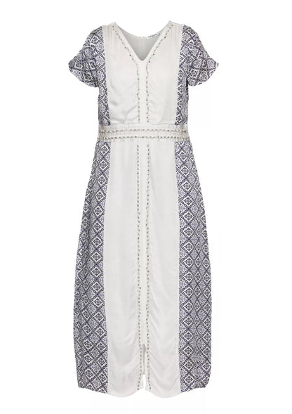 Buy Safaa - Straight Cut Embellished Dress Online