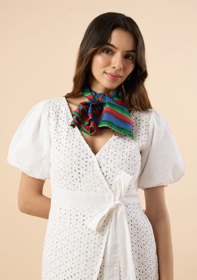 Sarape Vibrant Striped Scarf