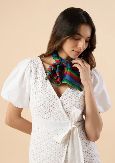 Sarape Vibrant Striped Scarf