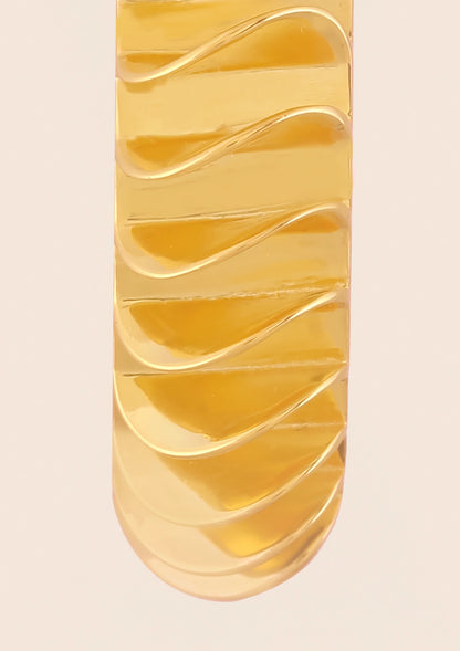 Sculpted Wavy Hoops for Women