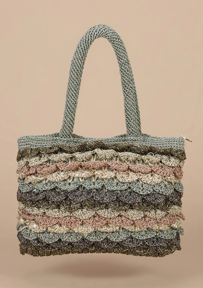 Sequined Crochet Mini Handheld Bag Price