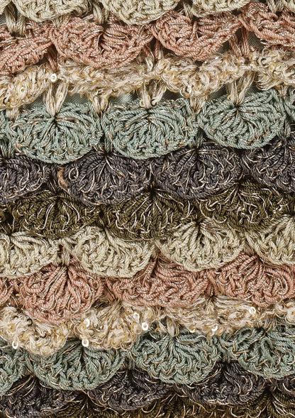 Buy Sequined Crochet Mini Handheld Bag