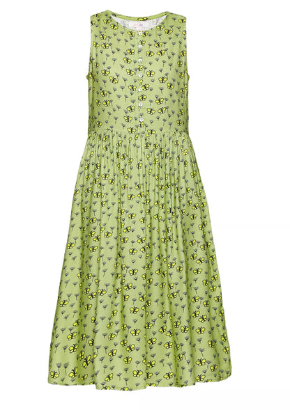 Buy Serene Meadow - Retro Printed A-line Dress Online