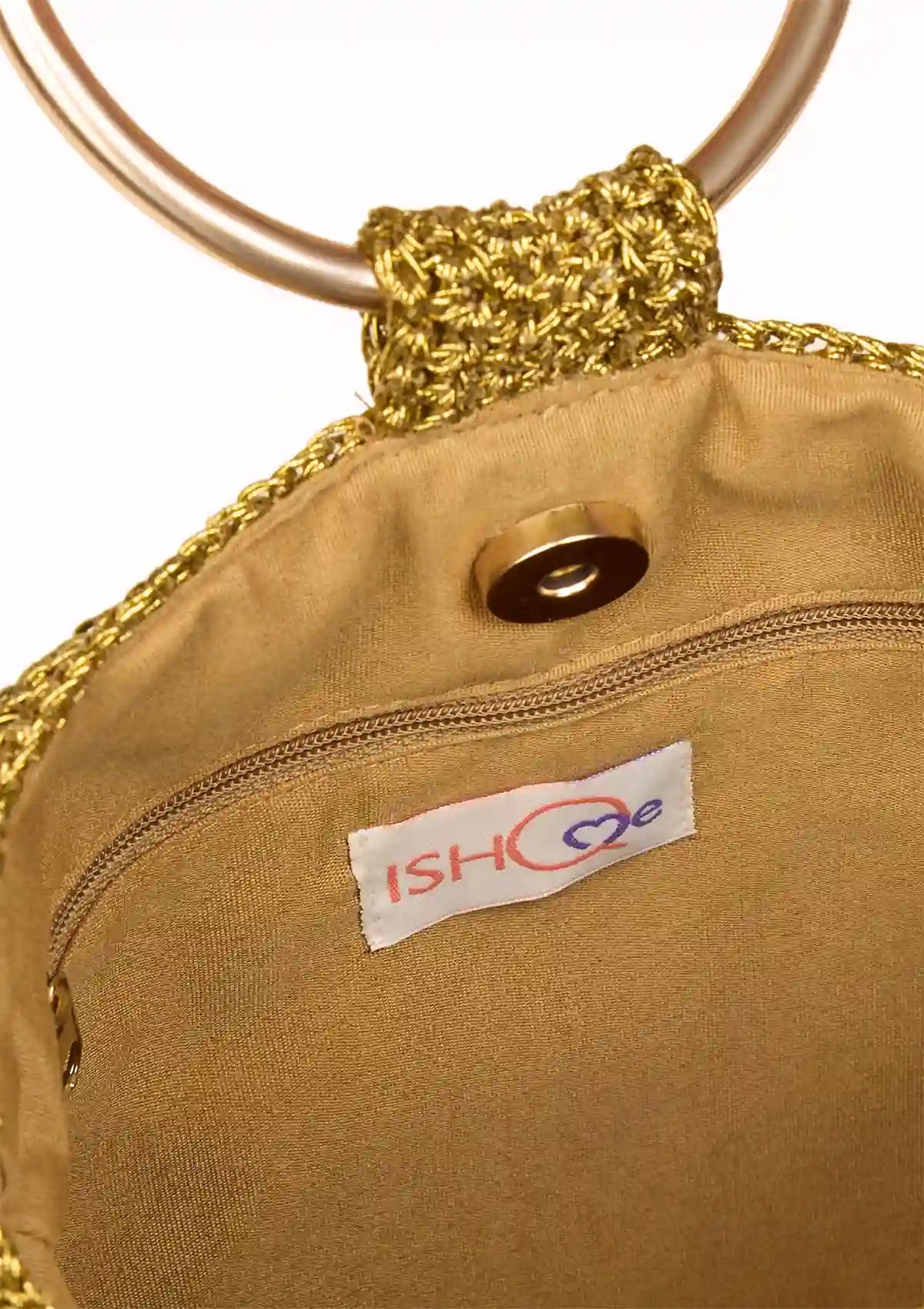 Shimmering Henna Metallic Bag