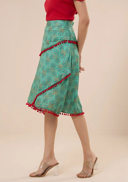 Buy Shuruq - Layered Moroccan Printed Skirts Price
