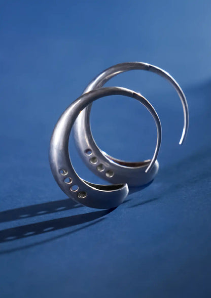 Silver Circular Earring