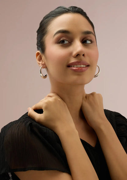 Silver Circular Earring