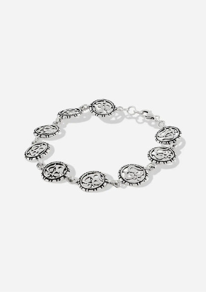 Buy Silver Om Bracelet Online