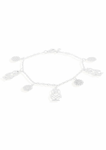 Silver Owl Charm Bracelet Online