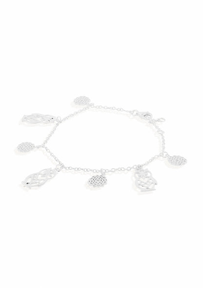 Buy Silver Owl Charm Bracelet Online