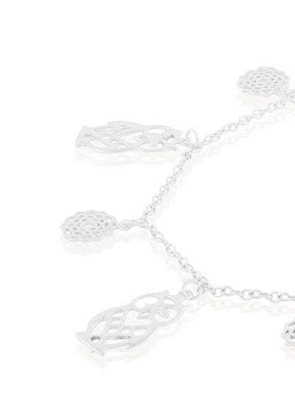 Silver Owl Charm Bracelet Price