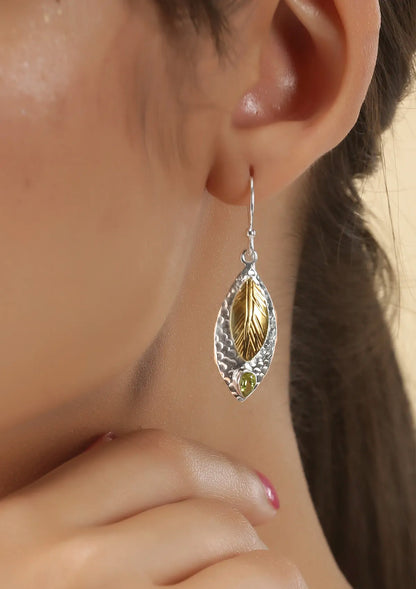 Buy Silver Peridot Earring
