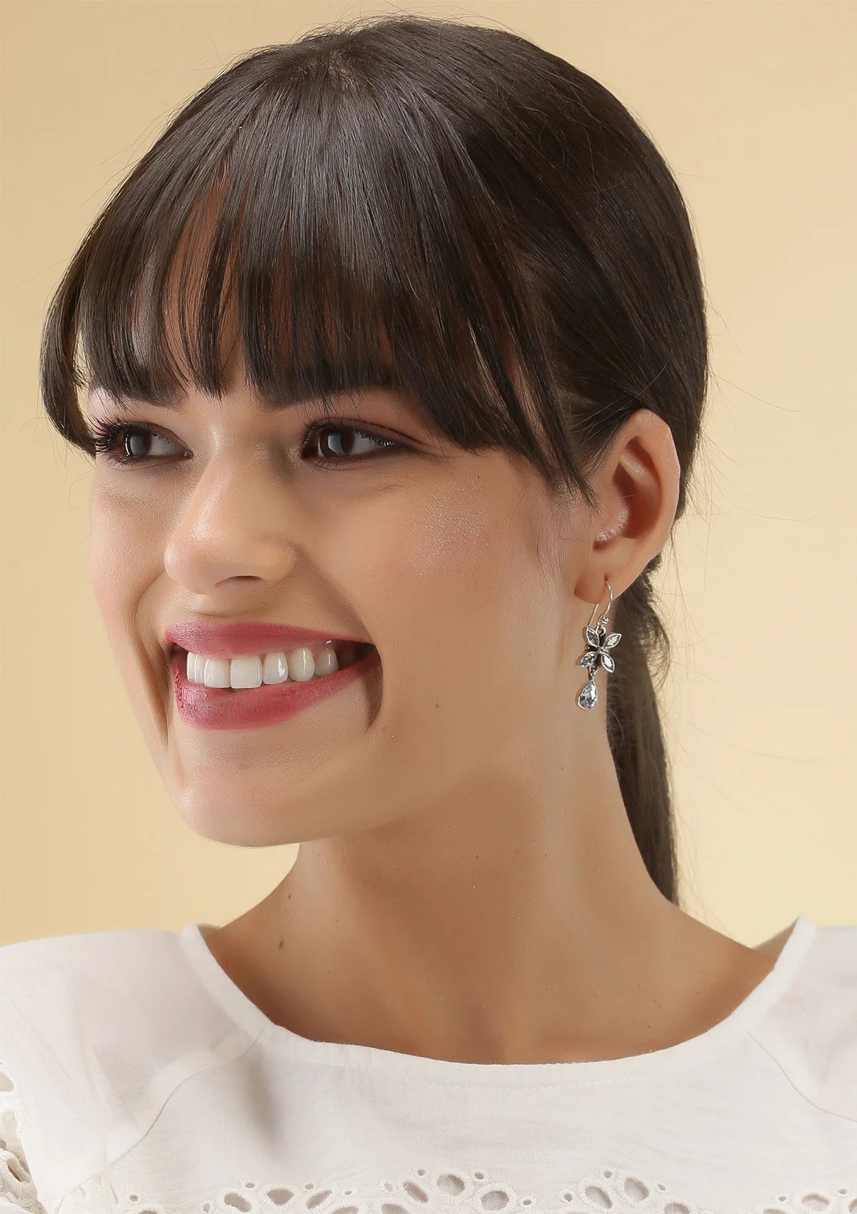 Buy Silver Zircon Earring