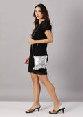 Silver Sequin Sparkling Mini Sling Bag