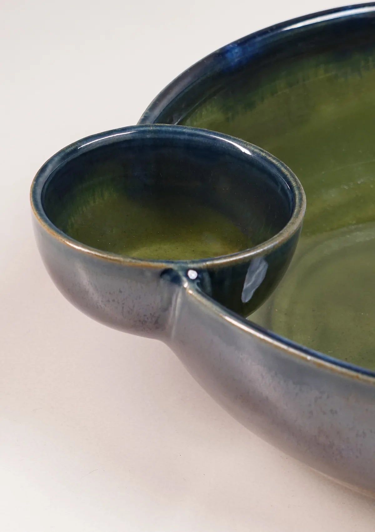 Snack & Dip Big Bowl - Green Blue
