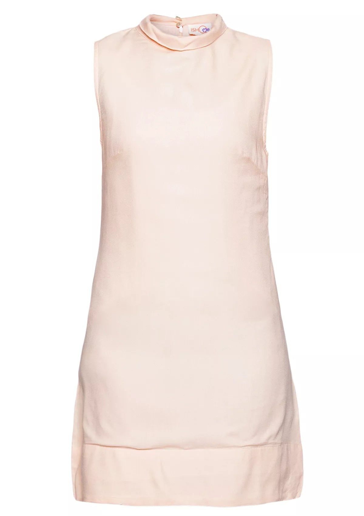 Buy Stardust - Peach Rayon Dress Online