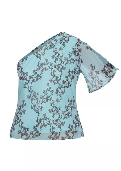 Buy Starlit - One Shoulder Floral Top Online