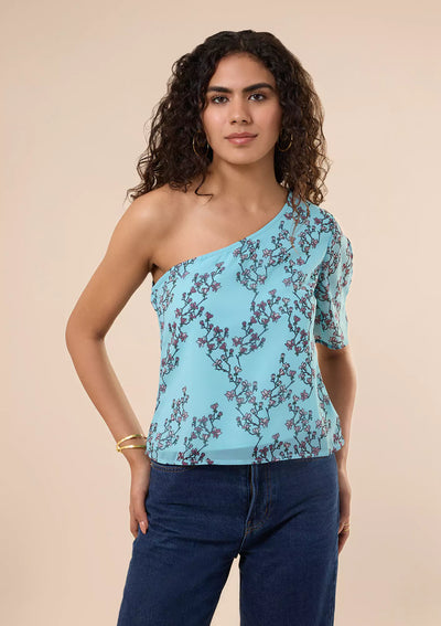 Starlit - One Shoulder Floral Top