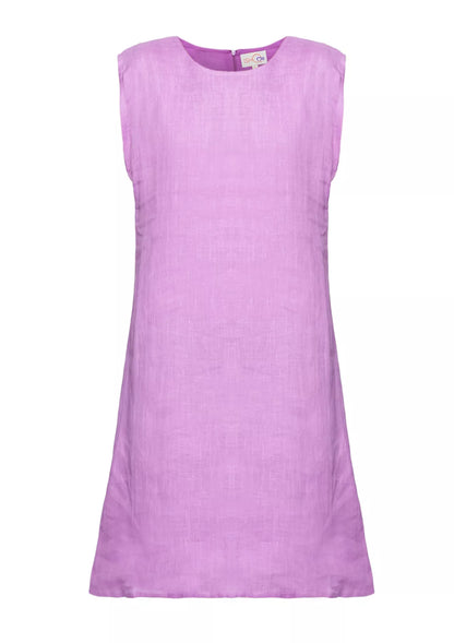 Buy Supernova - Violet Linen Shift Dress Online
