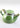 IshqME's Olive Green Tea Set: Teapot & 2 Tea Cup Ensemble