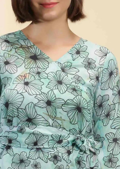 Tethys - Overlap Front Tied Top Price