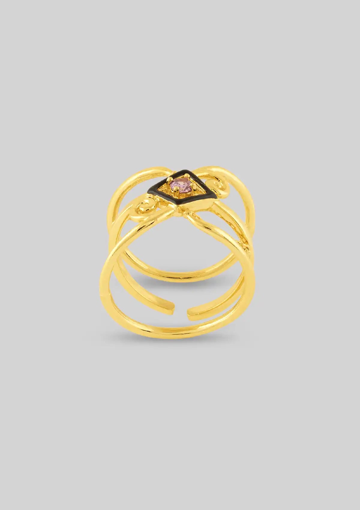 Three-Layer Amethyst Ring Price