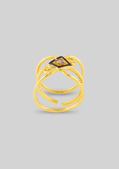 Three-Layer Amethyst Ring Price