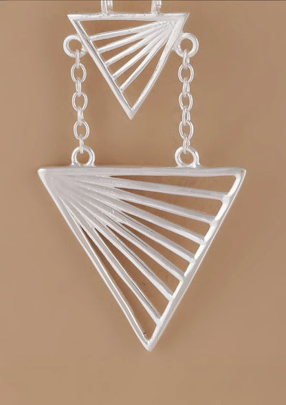 Tiered Triangle Dangler Earring Price