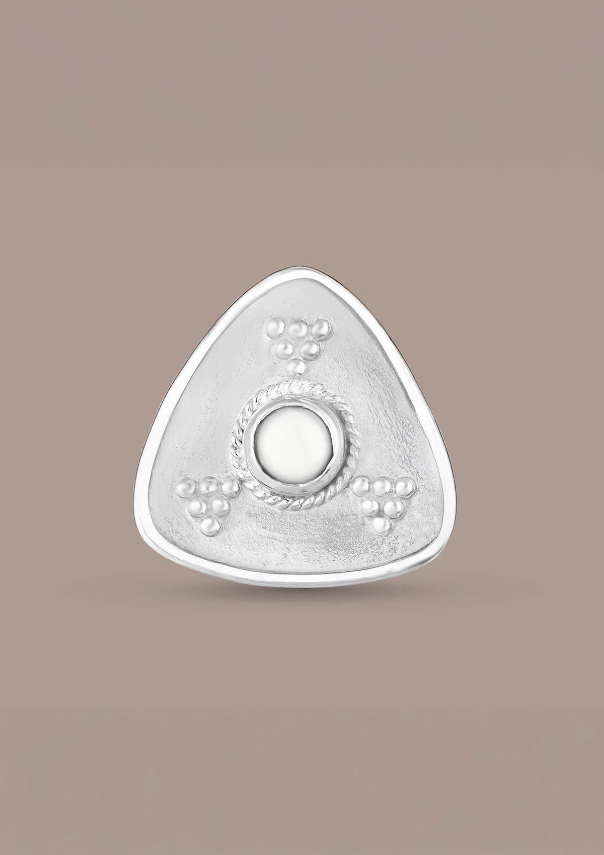 Buy Triangular Pearl Stud Earrings Online