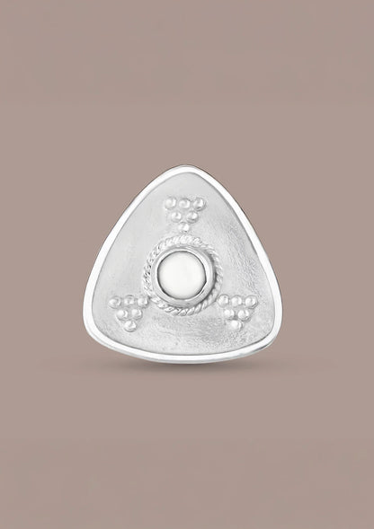 Buy Triangular Pearl Stud Earrings Online